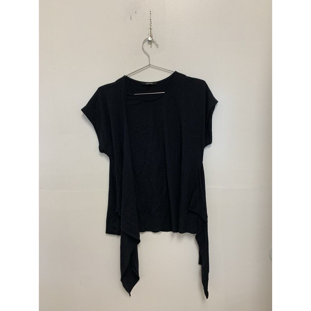 Kal Reiman Black Wrap Shirt Size Small
